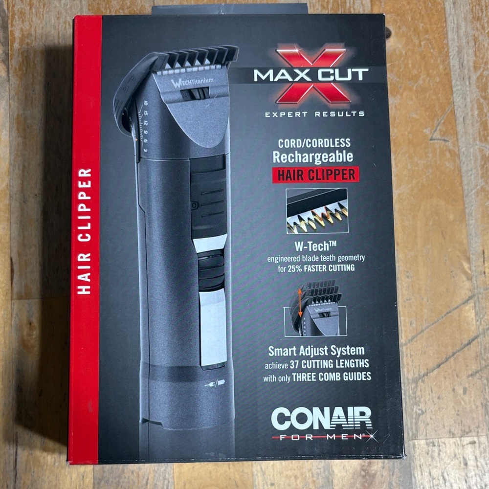 NWT Conair Max Cut Rechargeable Hair Clipper